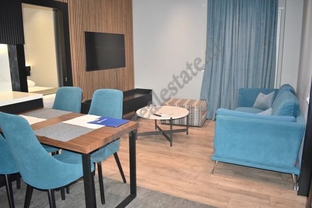 Apartment 2+1 for rent in Mahmut Fortuzi street in Tirana.
It is located on the 4th floor of a new 